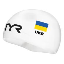 Шапочка для плавания TYR UKR Racing, White